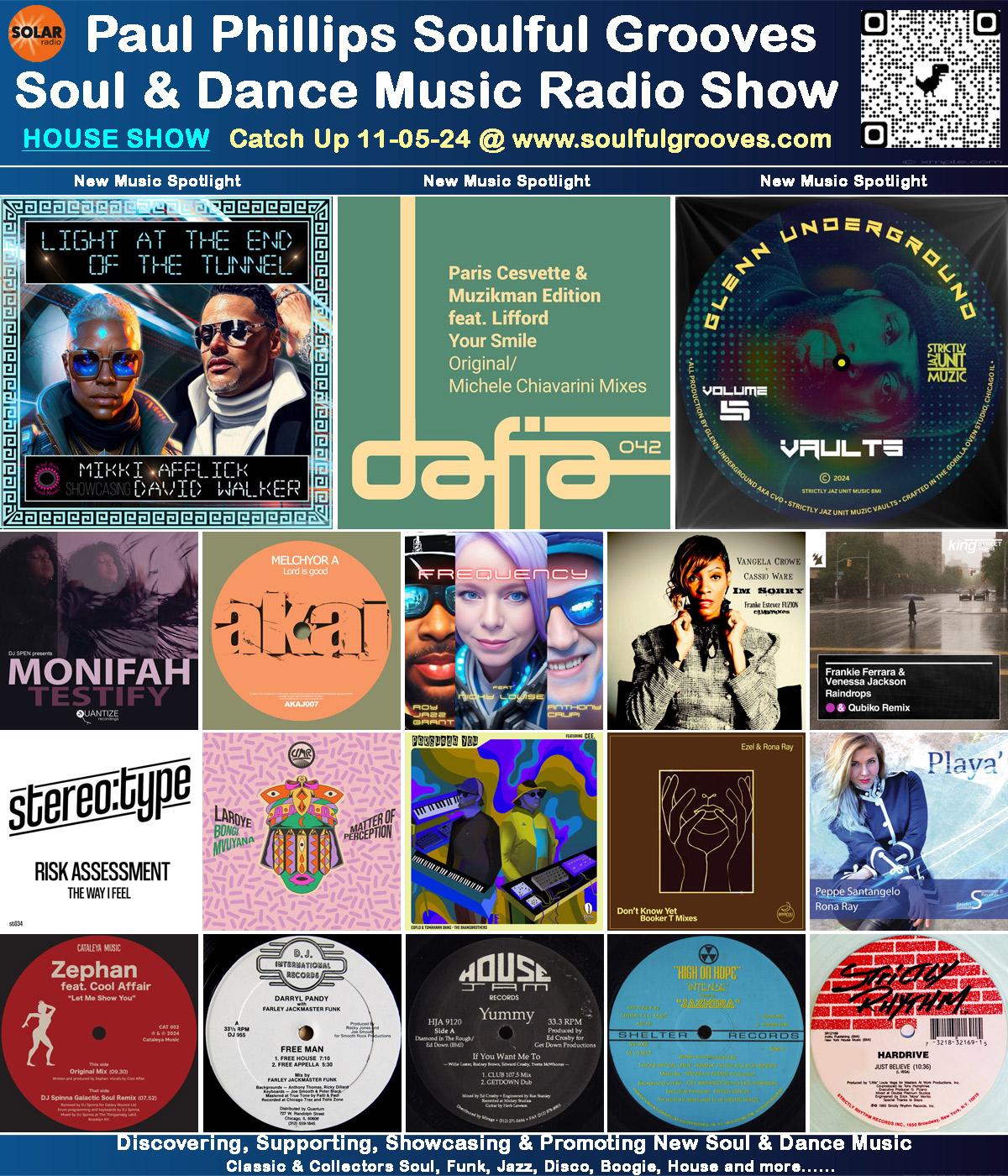 Paul Phillips Soulful Grooves Solar Radio House Music Show Playlist playing soulful house, deep house, classic house