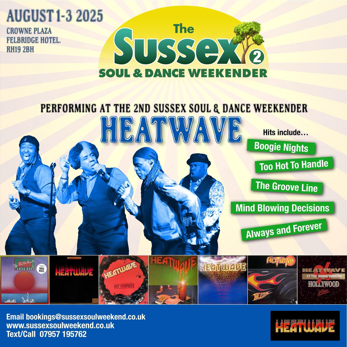 The Sussex Soul And Dance Weekender 2 featuring Heatwave